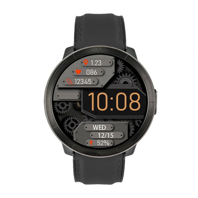 Watchmark - Kardiowatch WM18 Plus Črno usnje